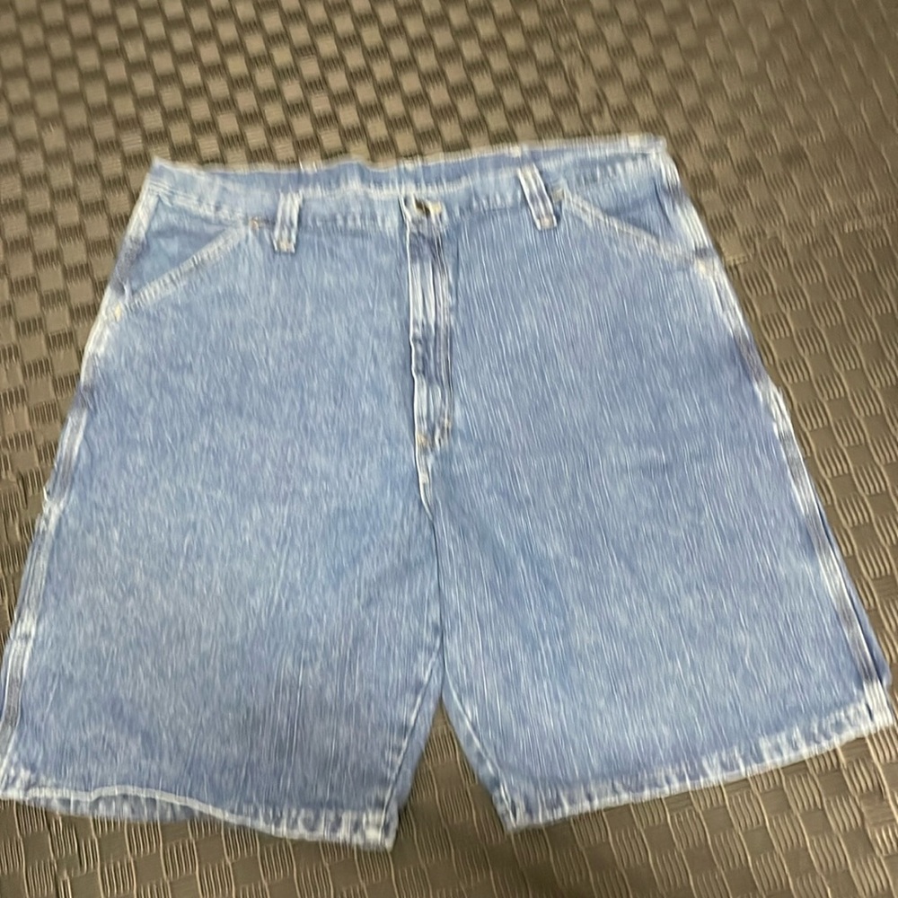 carpenter wrangler originals blue jean shorts size 40